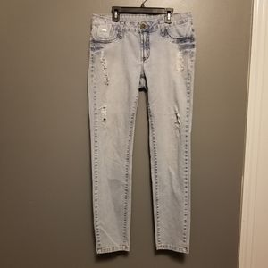 Monnari distressed light wash jeans size 32